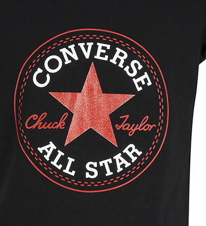 Converse T-Shirt - Schwarz m. Logo
