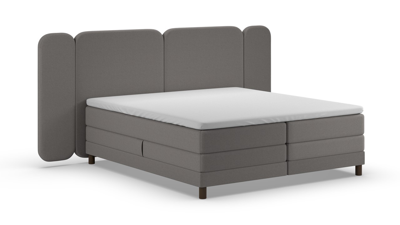 Elektrische boxspring Ridge - Warm wool dark grey
