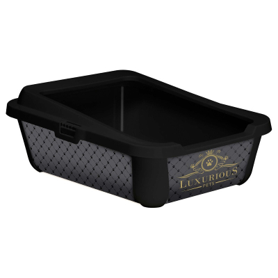 Luxurious Pets Katzentoilette Hercules 50cm schwarz