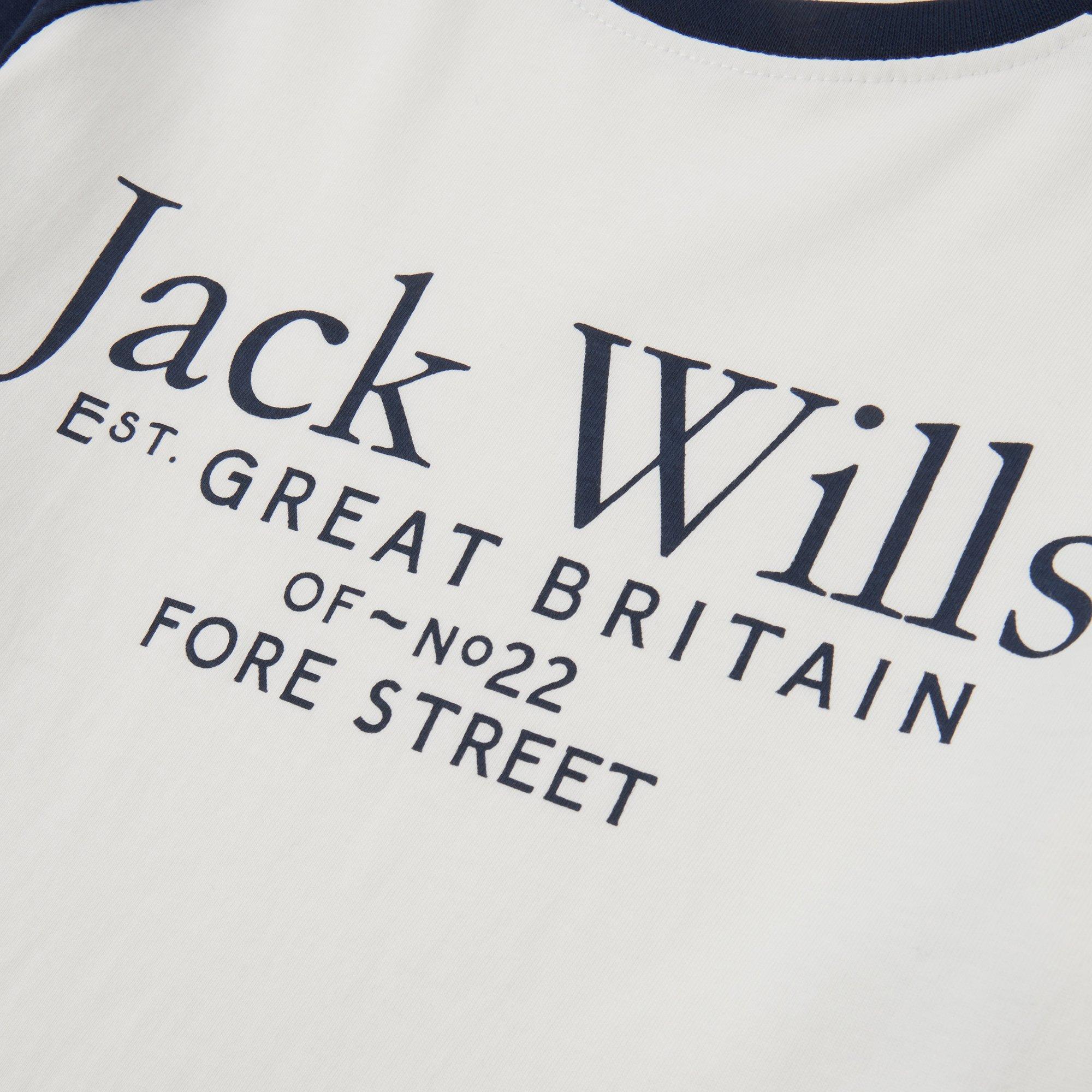 Jack Wills JW Raglan Long Sleeve T Shirt Junior Boys