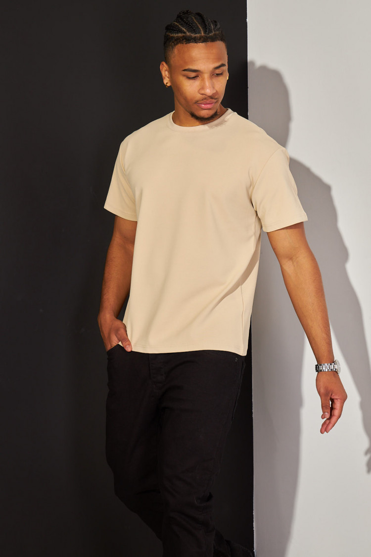 T-shirt basic beige