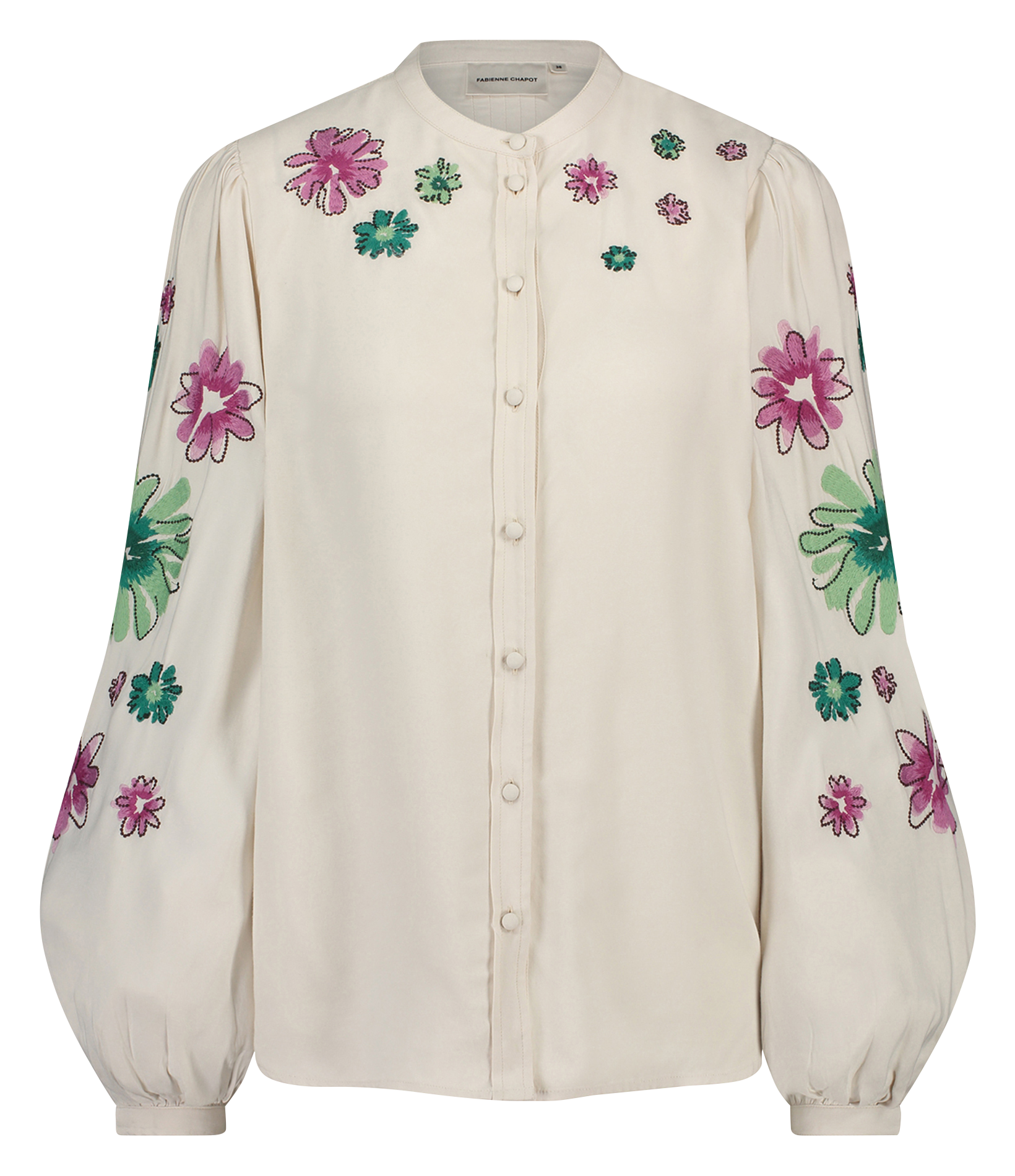 HARRY - Chemise droite brodée | Blanc
