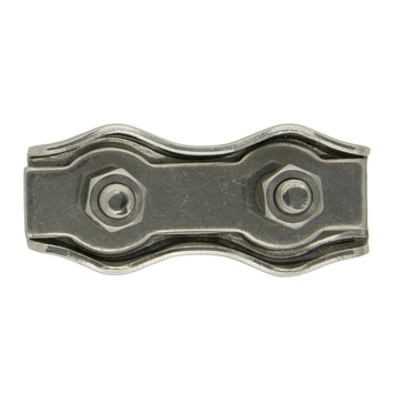 Dubbele staaldraadklem 8 mm