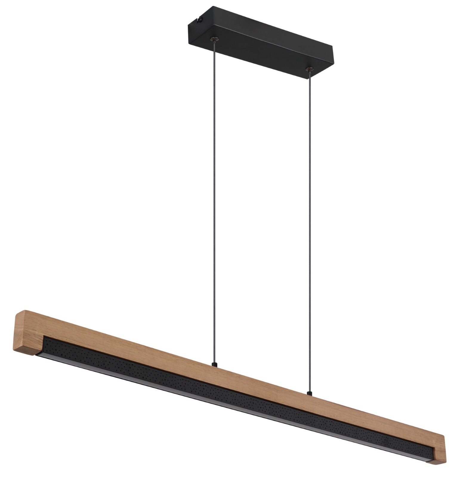 LED-Hängeleuchte - Holz-schwarz - 120 cm