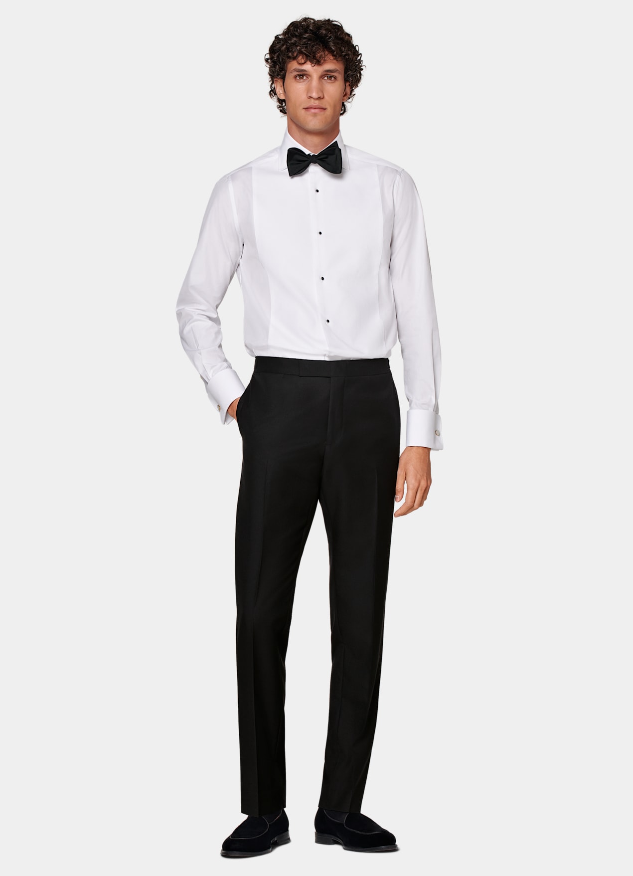 Pantalon de smoking Slim Leg Straight noir