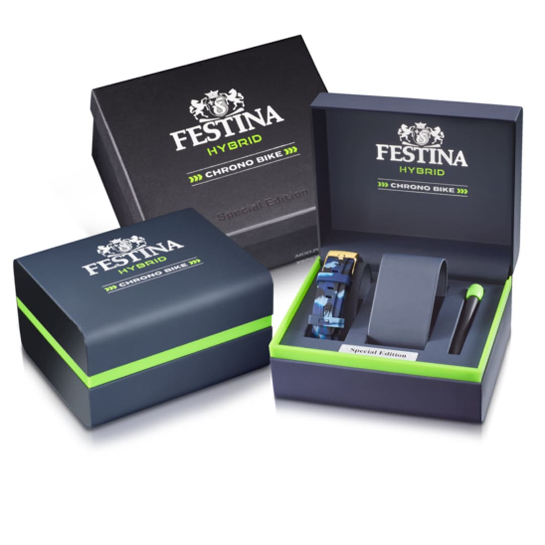 Festina Connected Chrono Bike Hybrid Special Edition Goldig / Blau