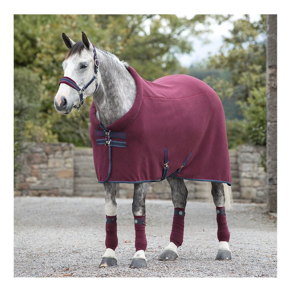 Horseware RAMBO COSY FLEECE - Chemise polaire burg/burg/teal/navy