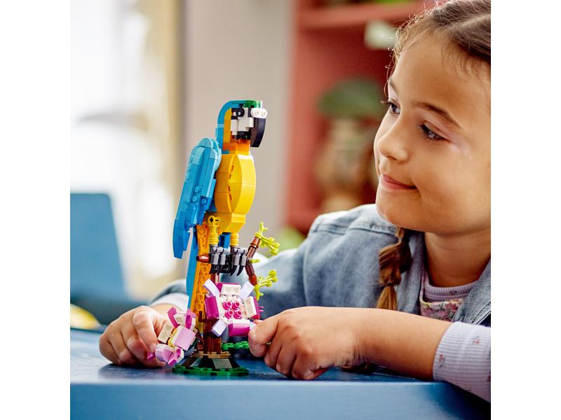 LEGO® Creator Exotischer Papagei 31136 3-in-1-Set mit exotischen Spielzeugtieren