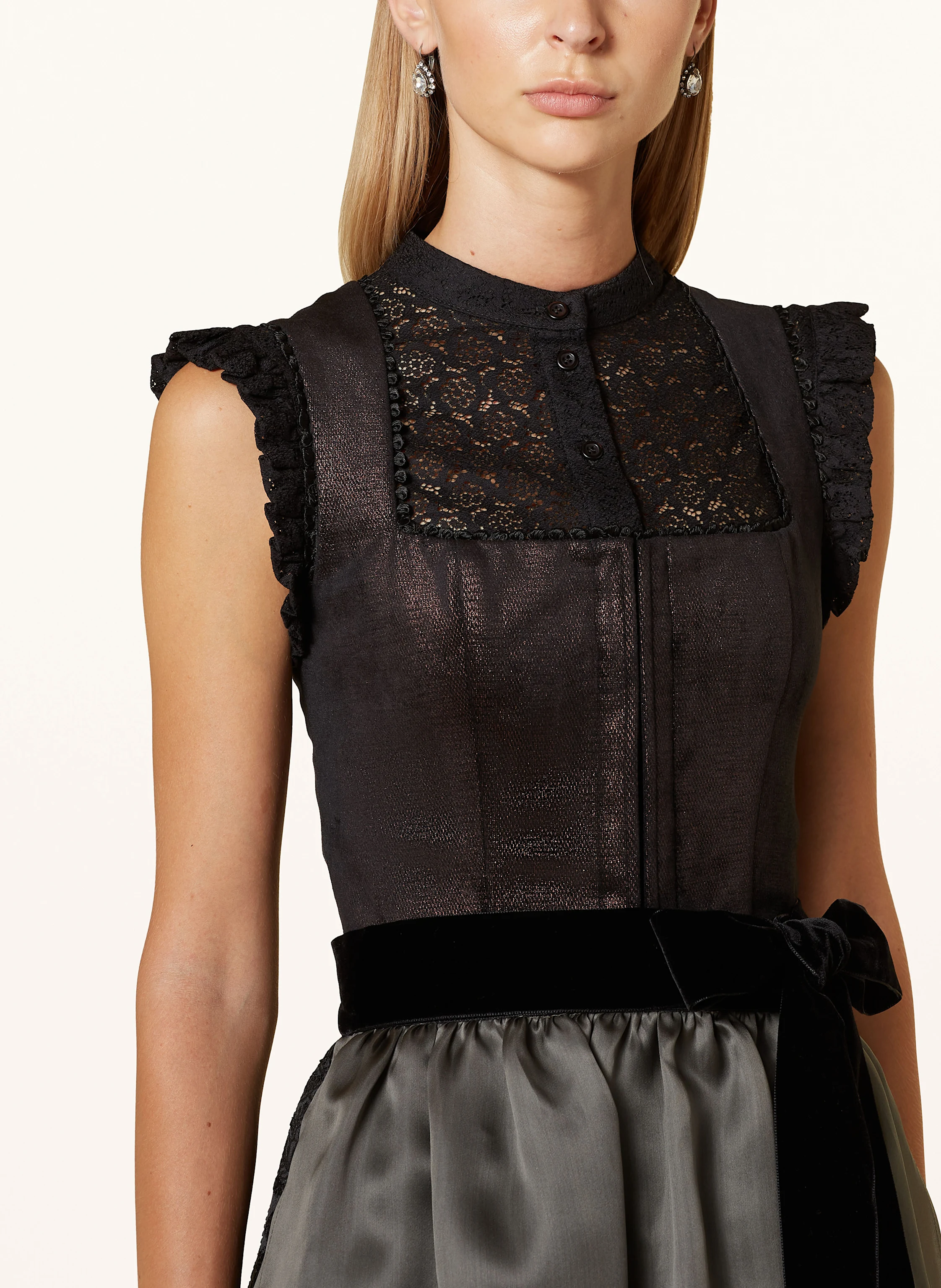 KINGA MATHE Dirndlbluse EMMA aus Spitze