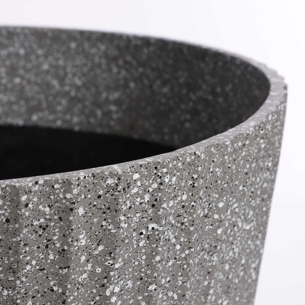 Mica decorations jardinière rio - 45x45x40 cm - pe - gris