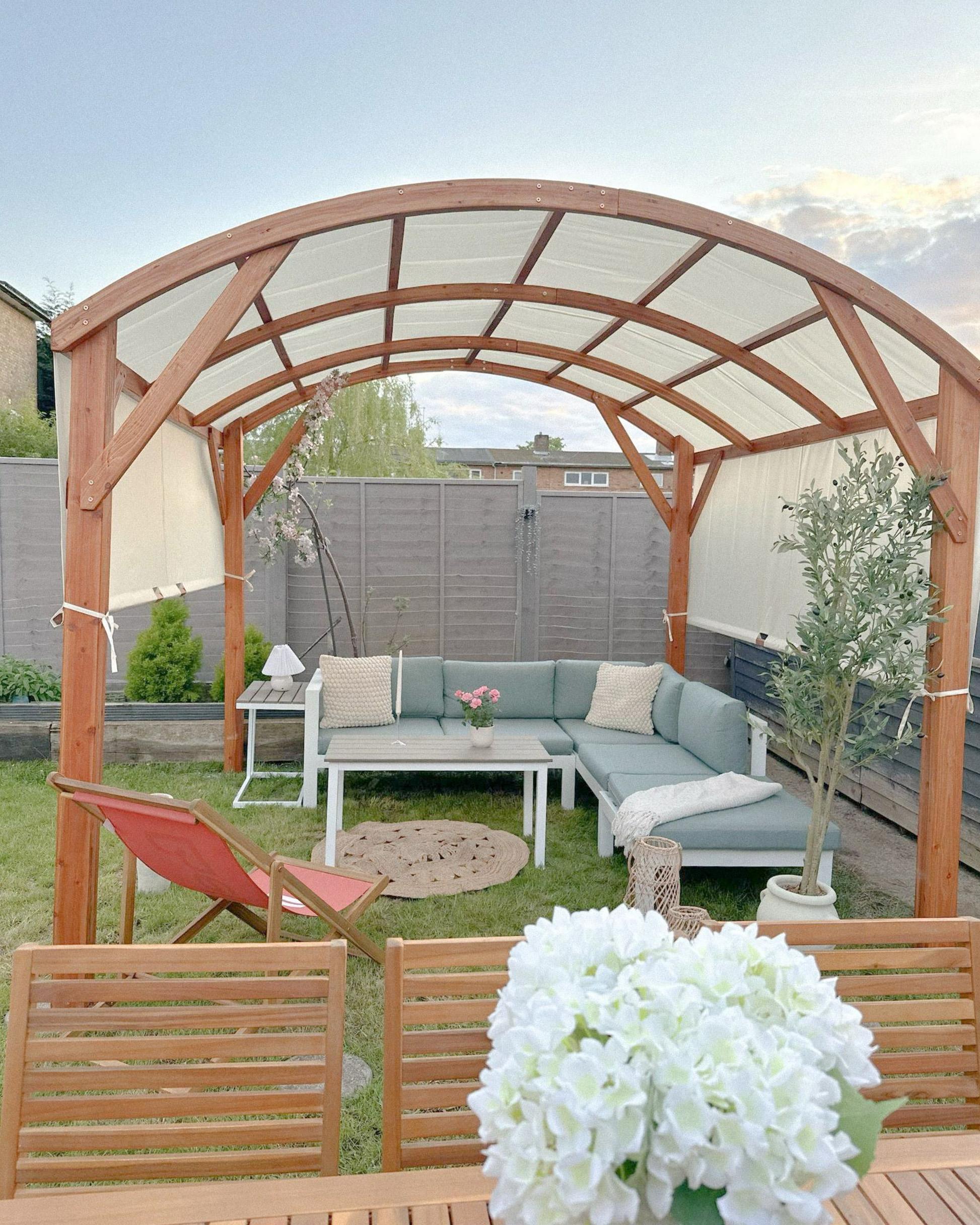 Paviljoen SCOPELLO Dennenhout 303 cm 300 cm Bruin/beige