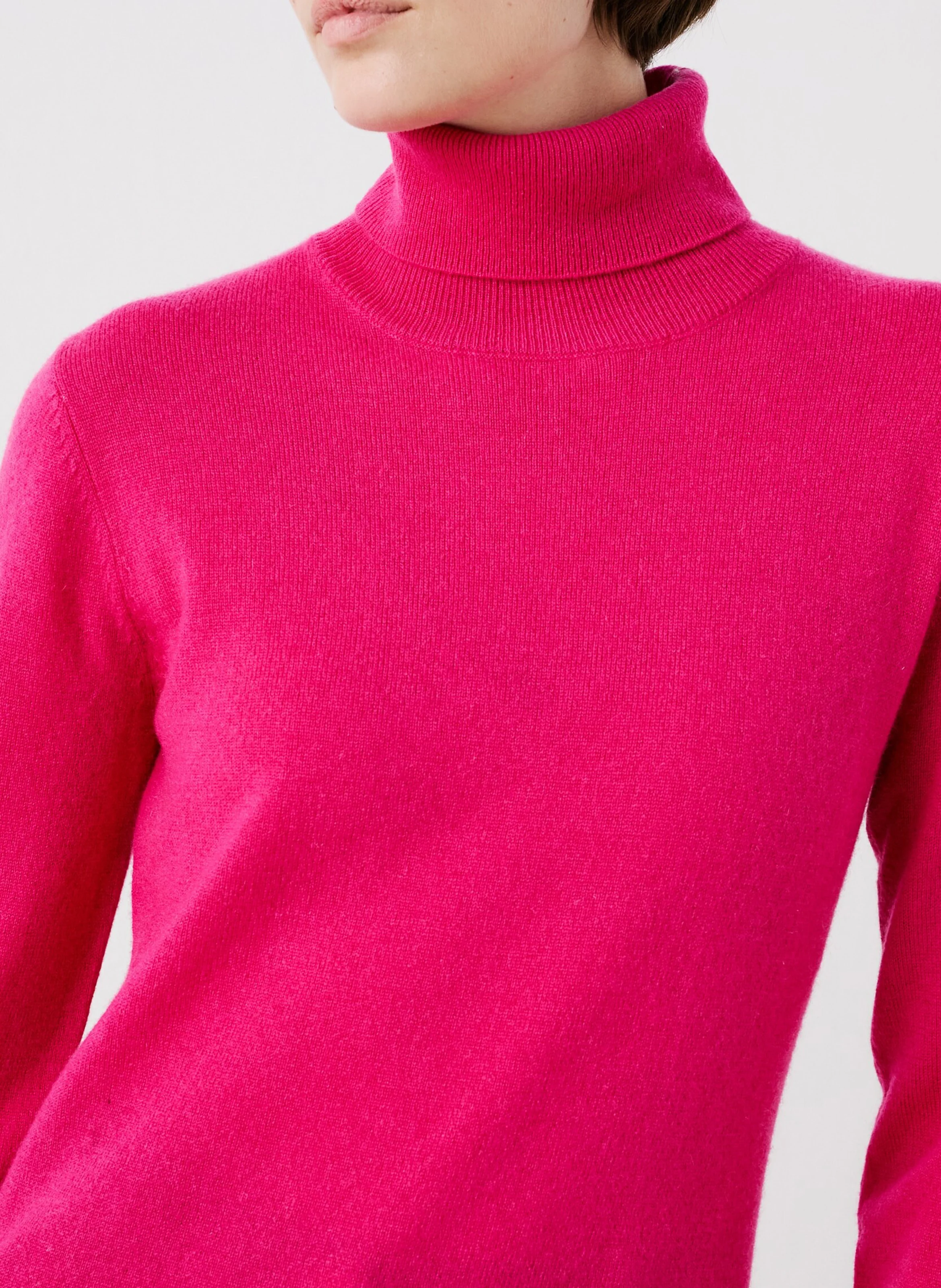 DYLANB - Col roulé droit en cachemire | Rose