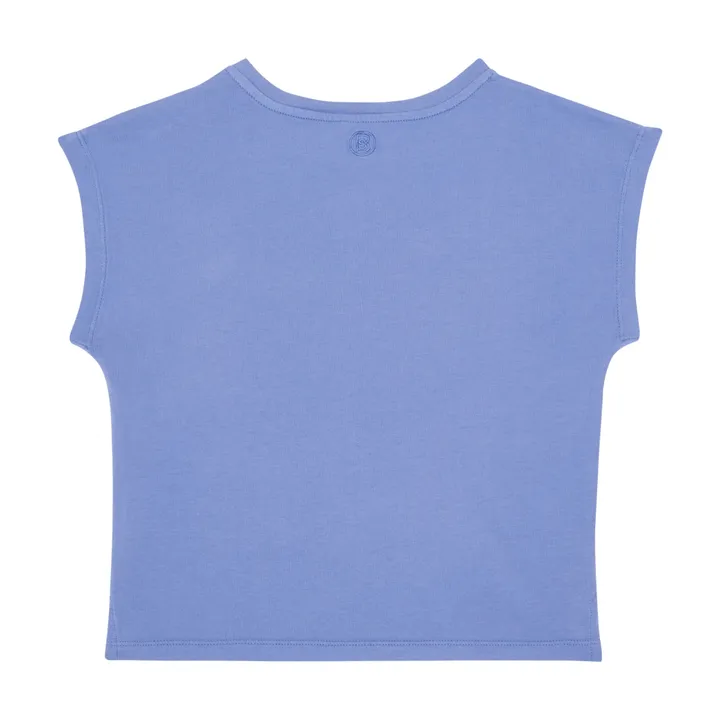 SMALLABLE BASICS T shirt Fille Manche Courte Coton Bio | Vintage blue denim