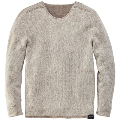 Herren-Raglanpullover, Natur-Taupe