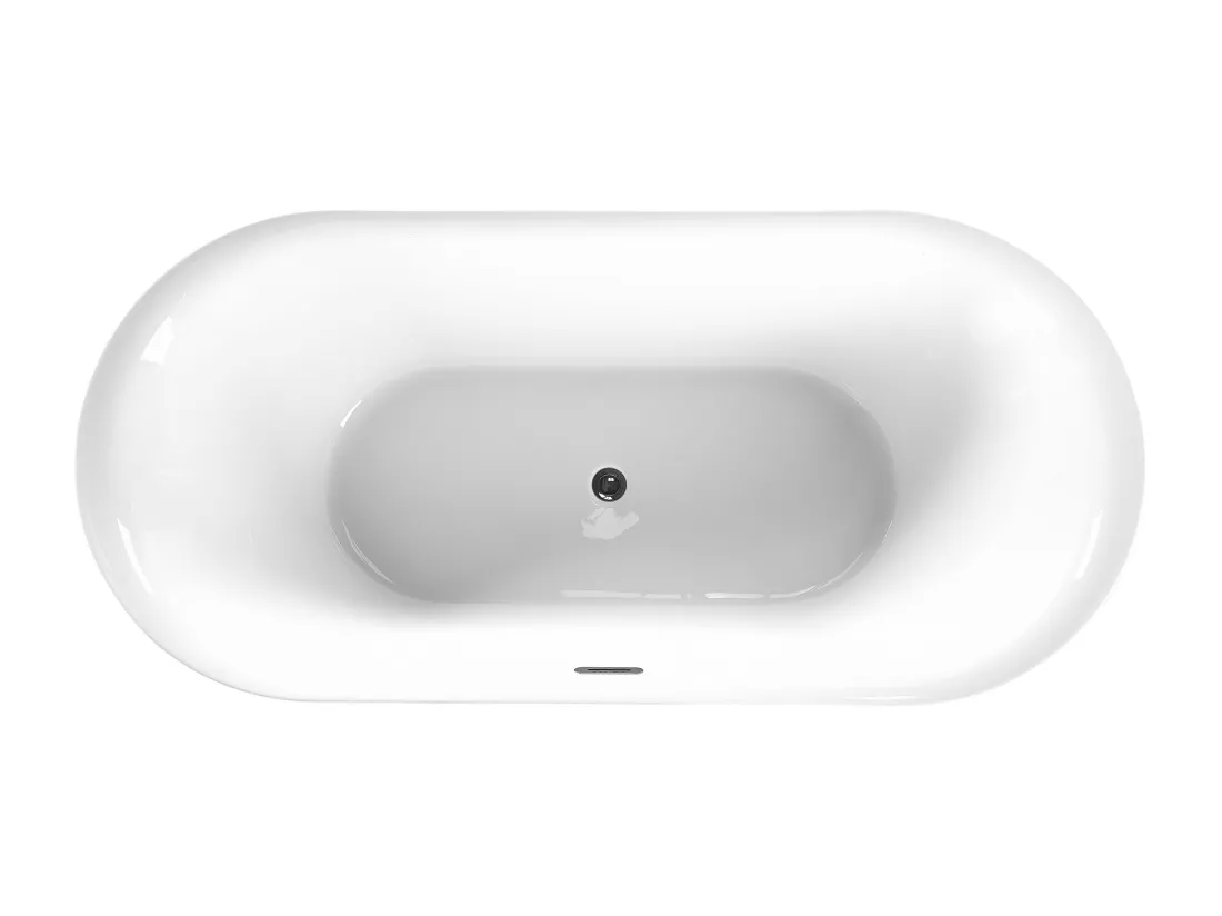 Baignoire îlot noire 150 x 75 cm CARRERA