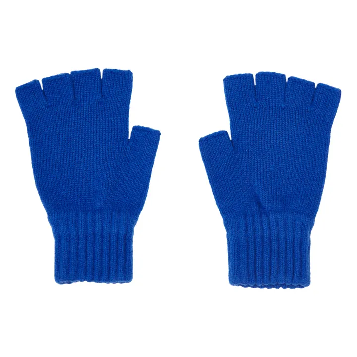 Le Bonnet Amsterdam Mitaines Mérinos | Bleu électrique