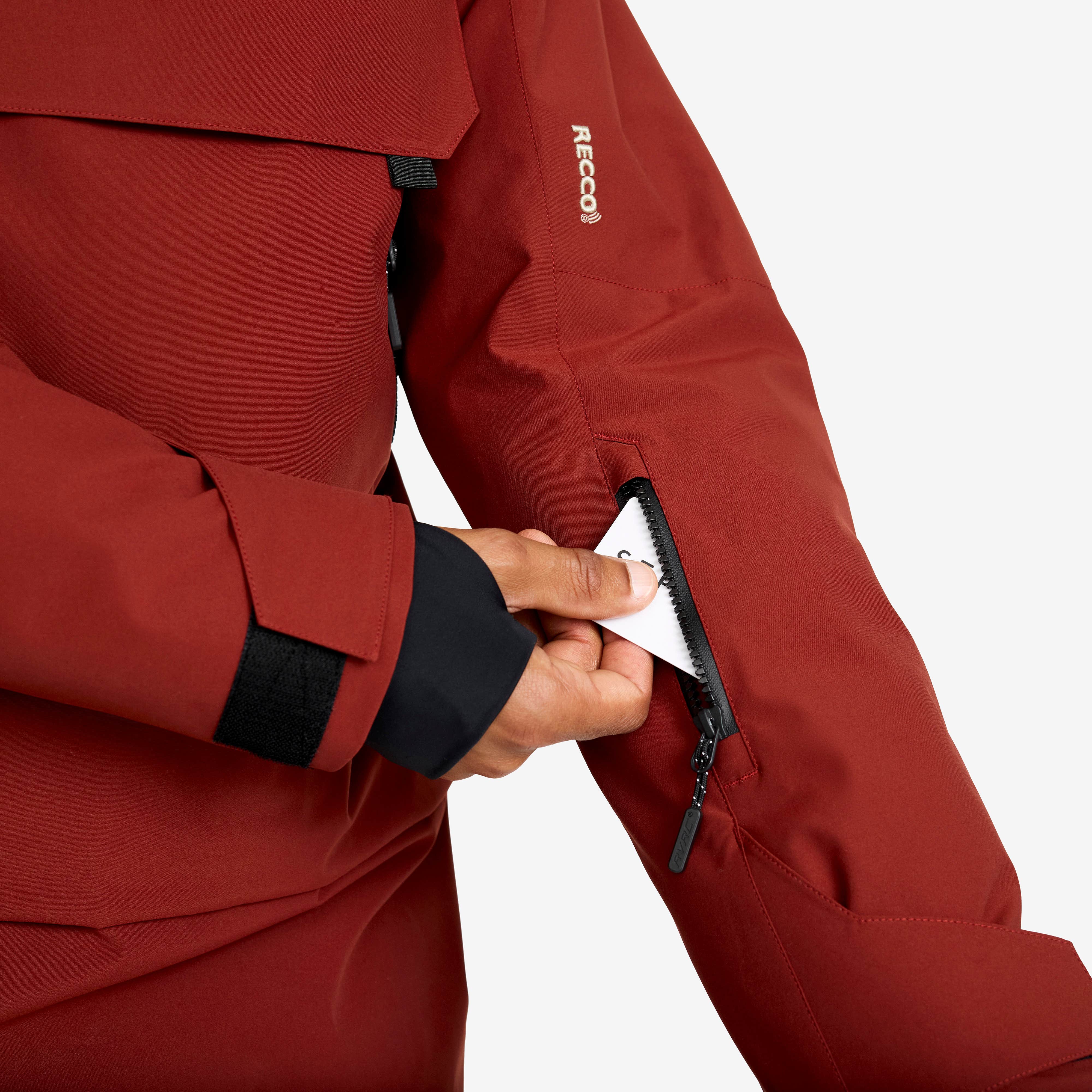 Halo 2L Insulated Ski Anorak Herre Fired Brick