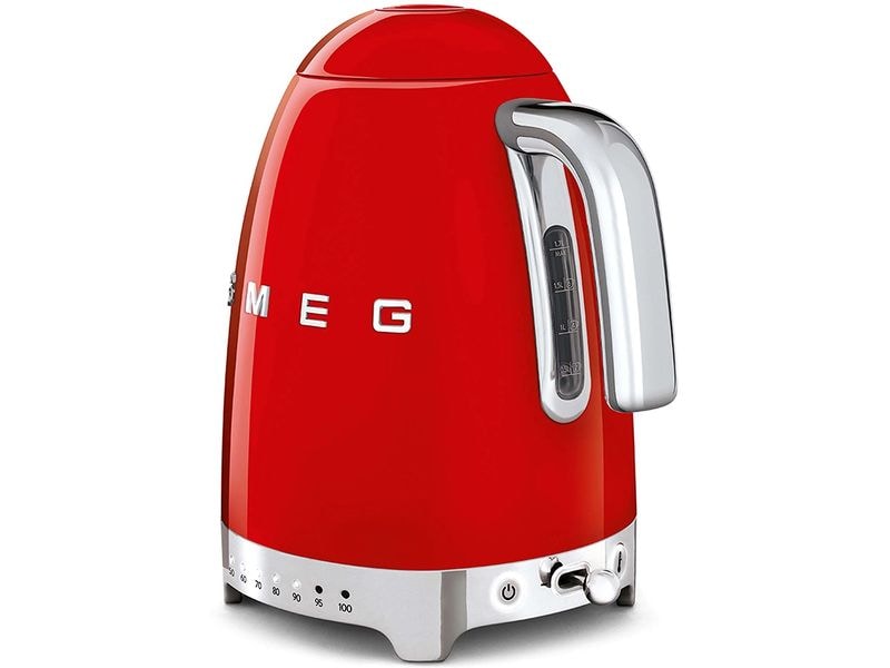 SMEG Wasserkocher 50's Style KLF04RDEU 1.7 l, Rot Wasserkocher im Stil der 50er Jahre