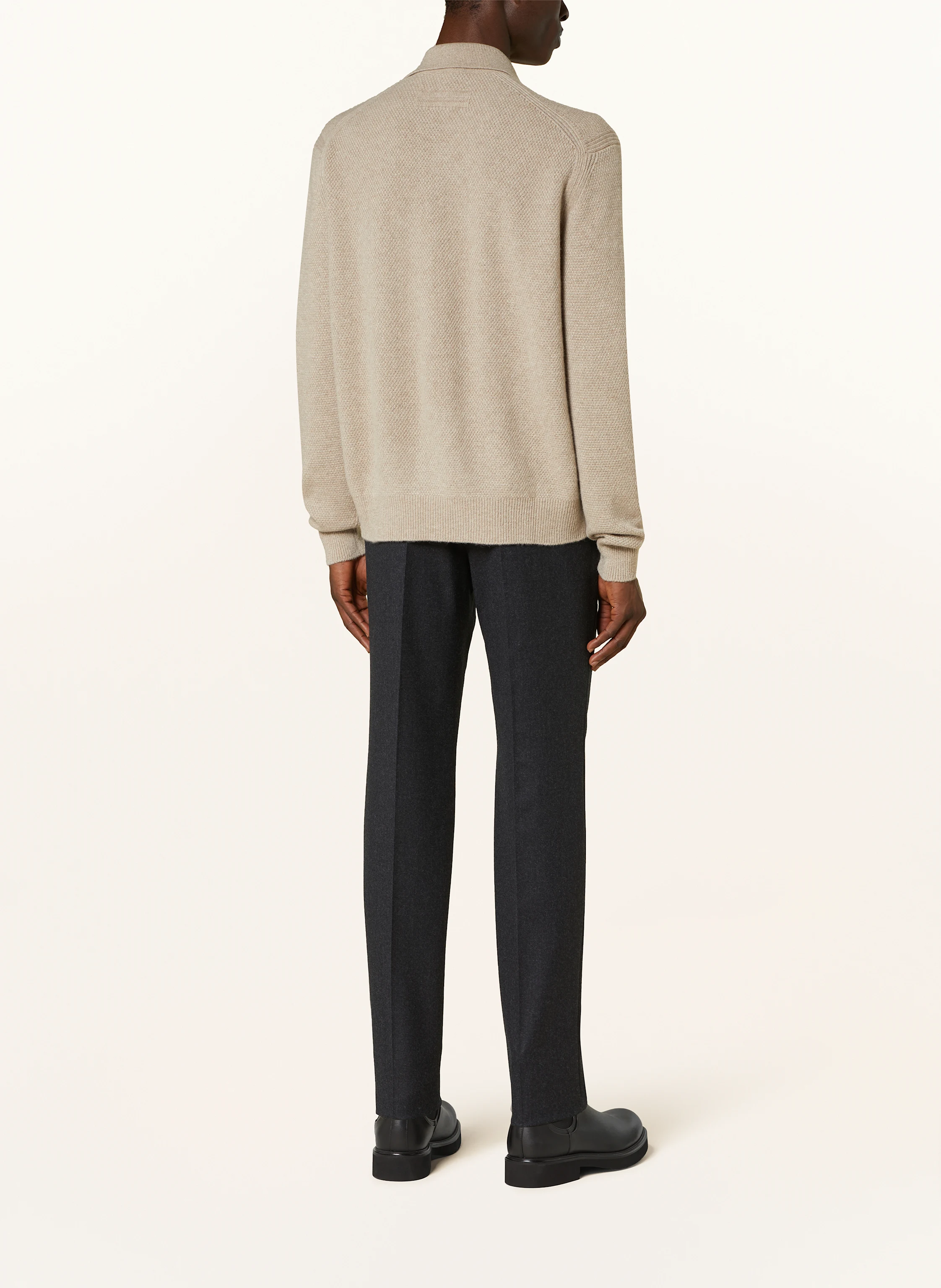 ZEGNA Strick-Poloshirt aus Cashmere