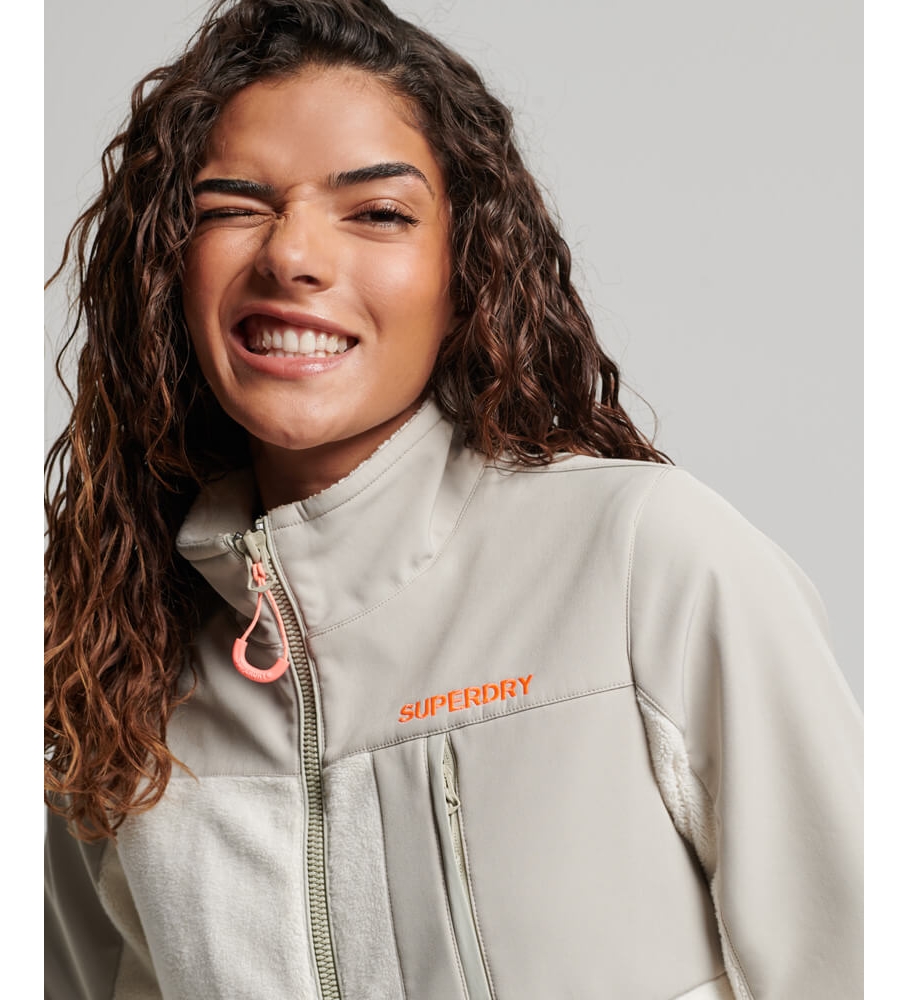 Casaco Superdry Code Hybrid Trekker bege