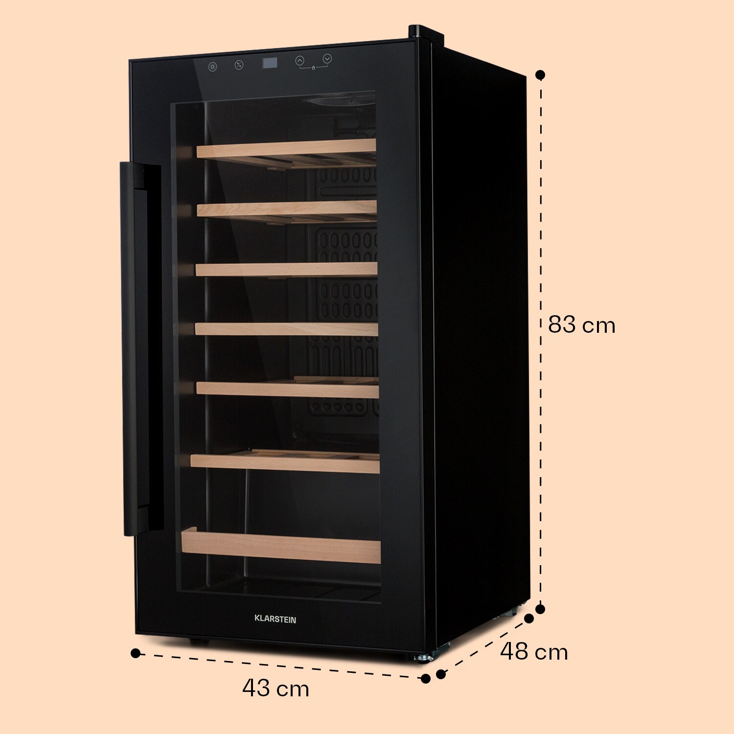 Barossa 29 Uno Weinkühlschrank 1 Zone 88 Ltr / 28 Fl Touch-Display
