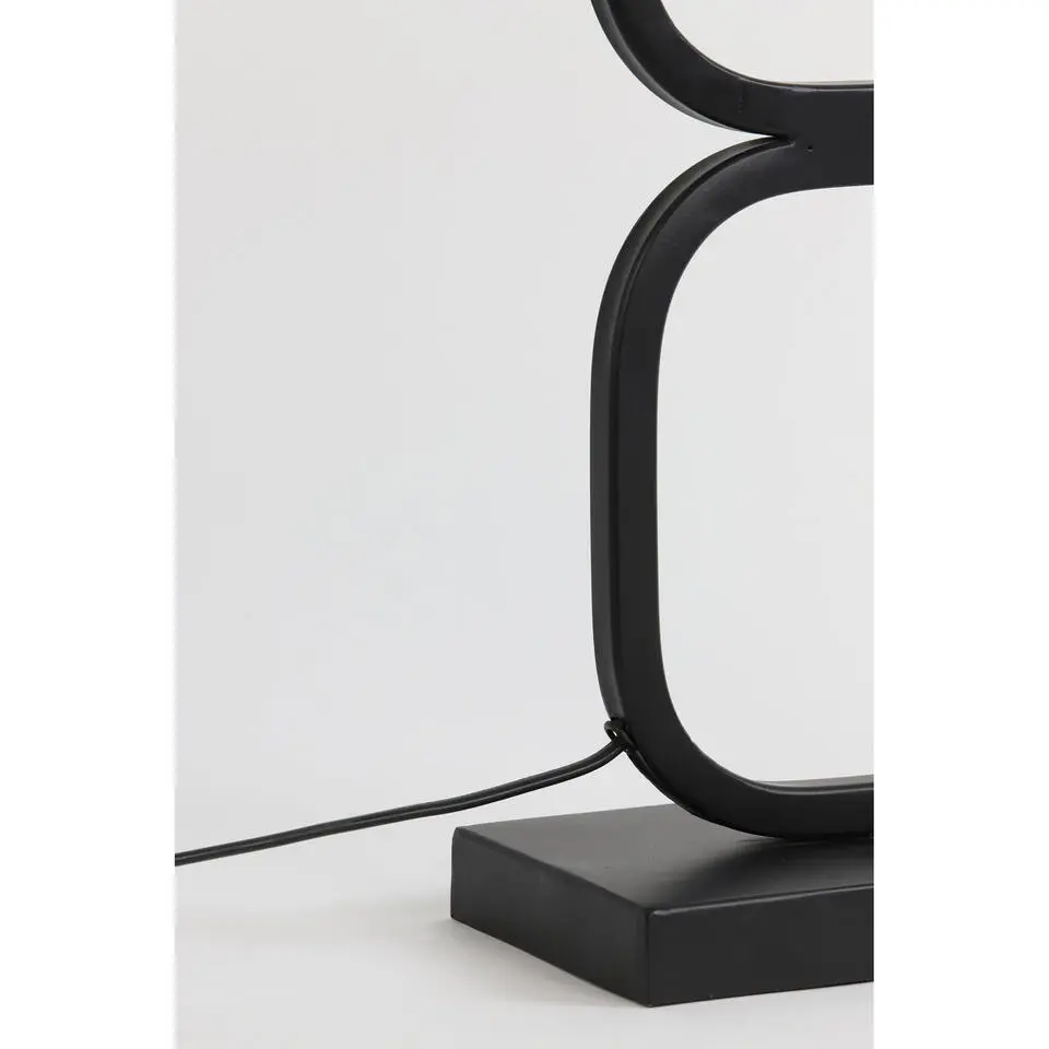 Lampvoet Lutika - Zwart - 23x11,5x46cm