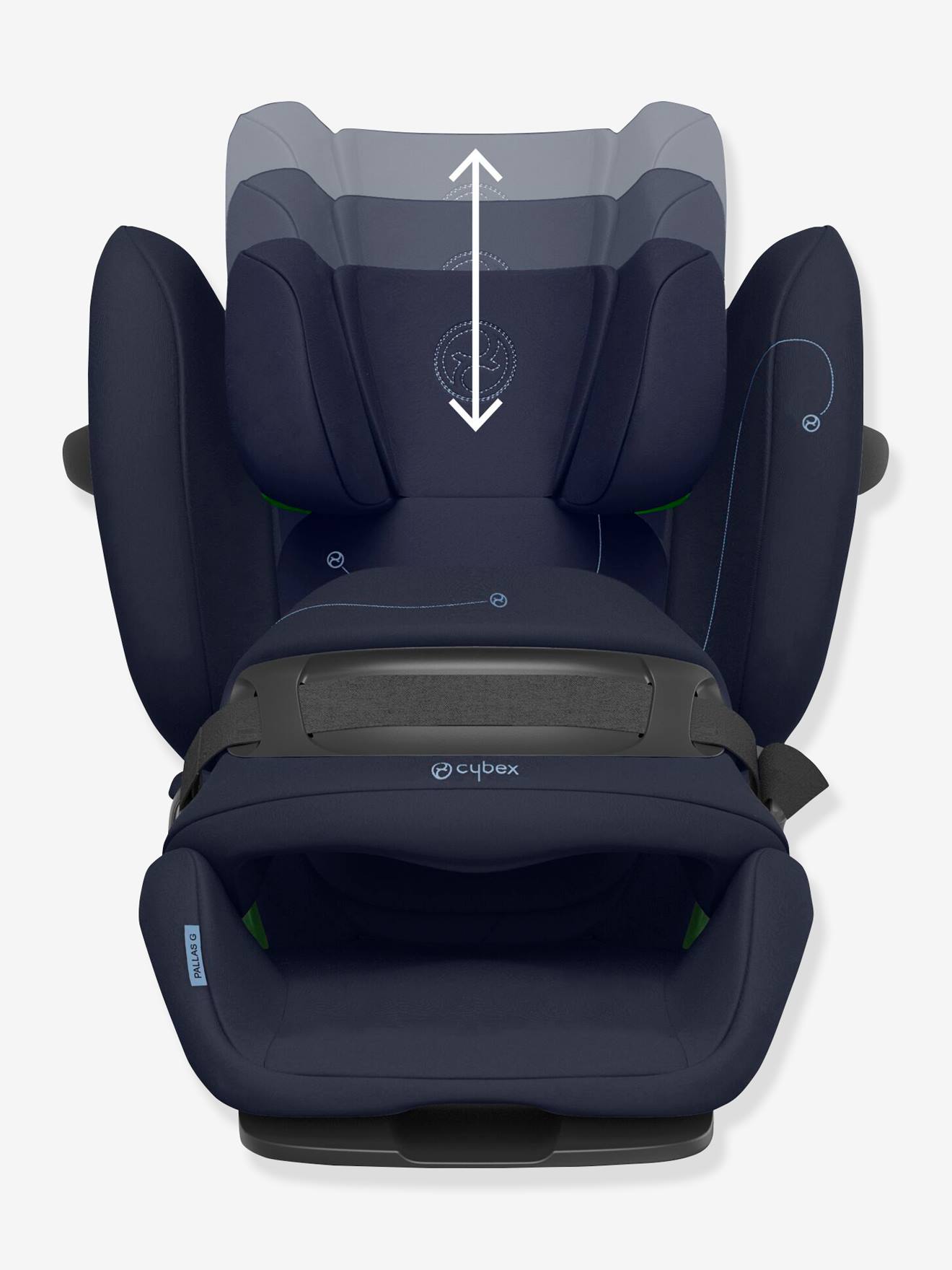 Cadeira auto CYBEX Pallas G i-Size, de 76 a 150 cm, equivalente aos grupos 1/2/3, azul