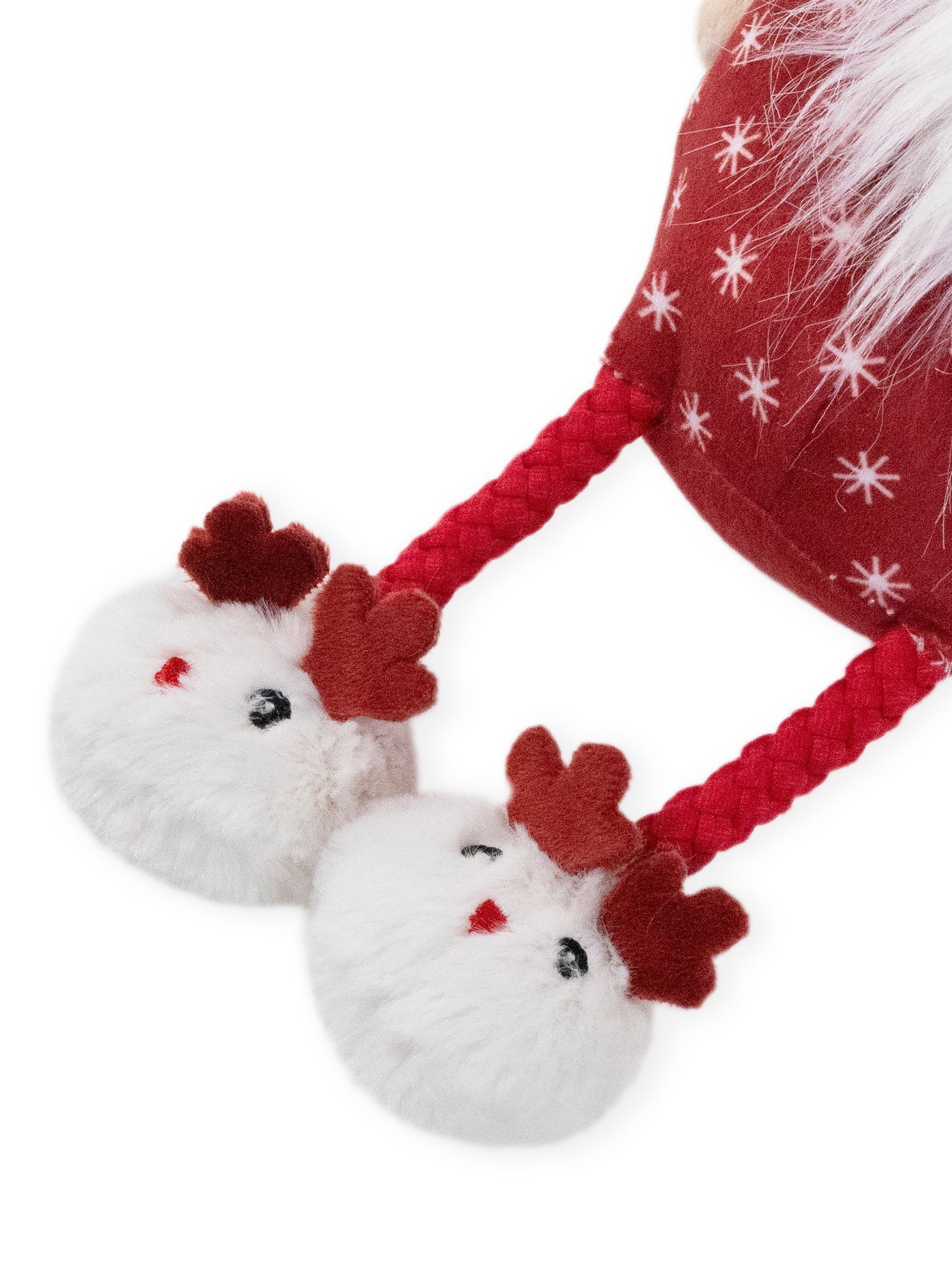 Rosewood Christmas hondenspeelgoed, set van 3 suikerstok, peperkoek kerstfiguur
