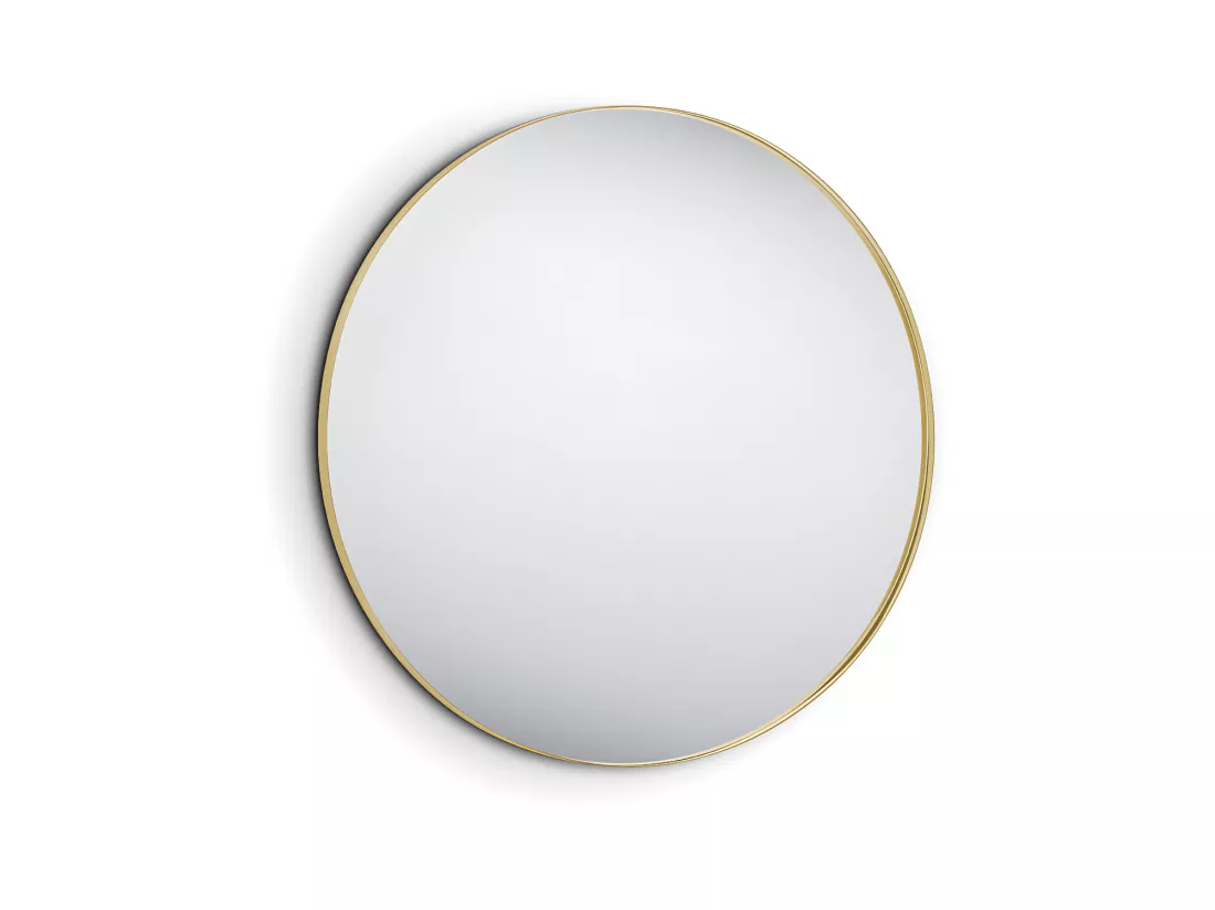 Britney - Miroir avec cadre - Or - Ø 80cm