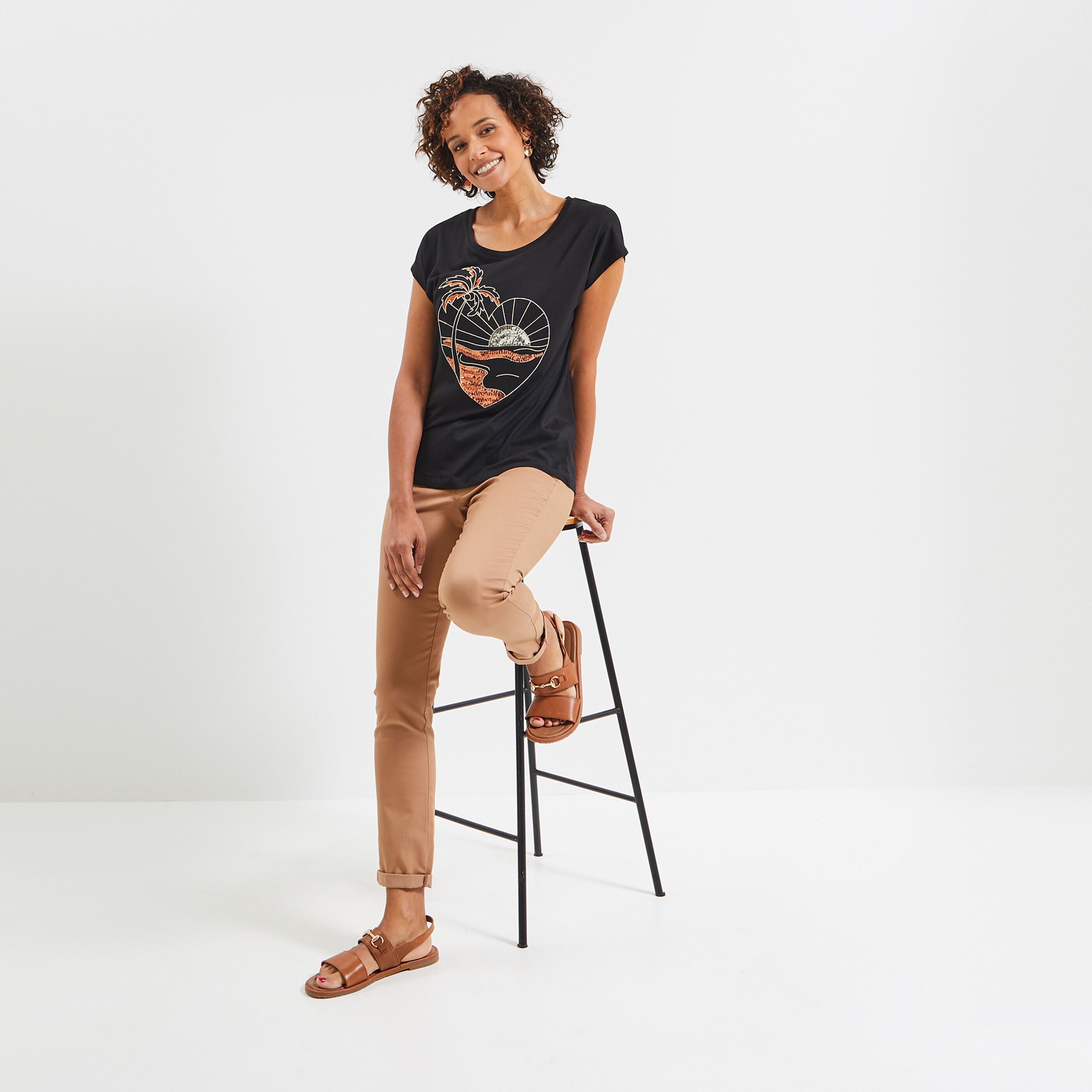T-shirt femme - NOIR