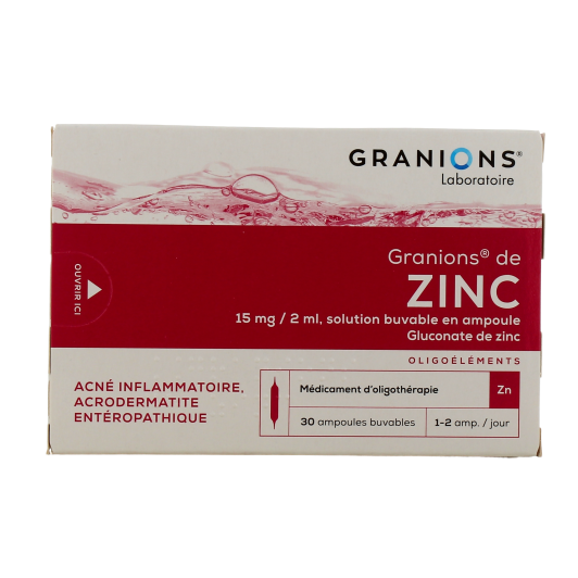 Granions de zinc - Acné - Pharmacie des Drakkars