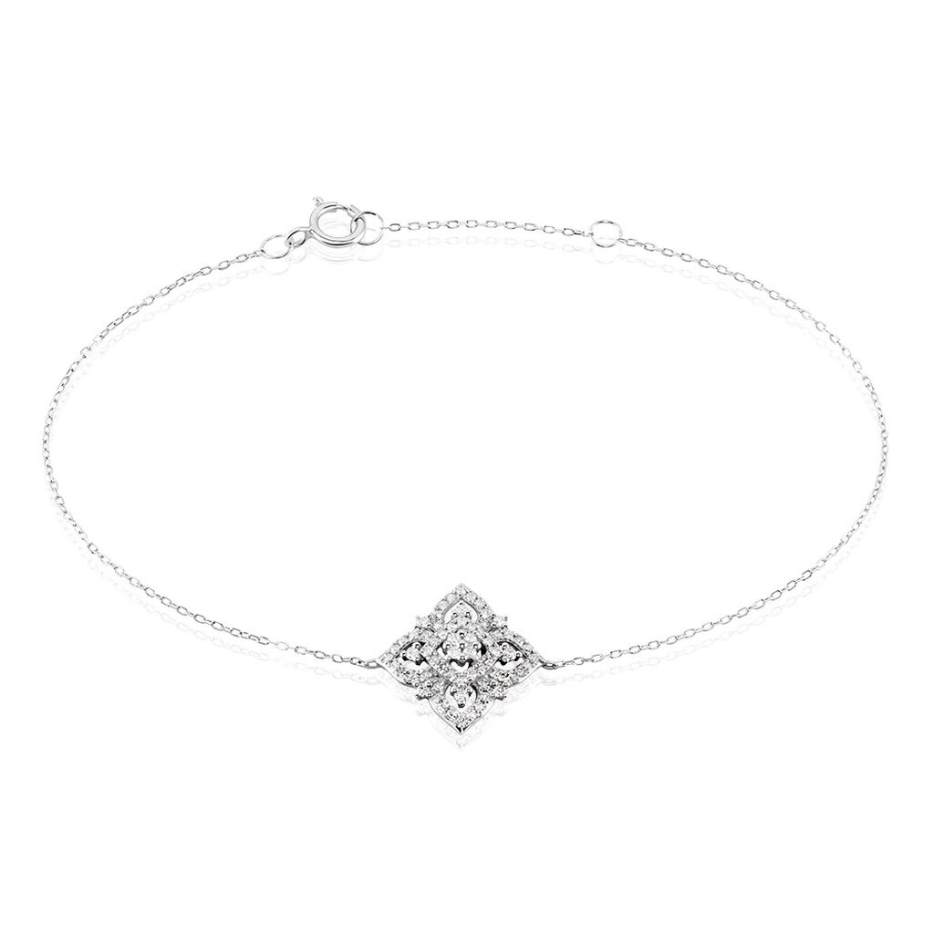 Bracelet Rosée Or Blanc Diamant