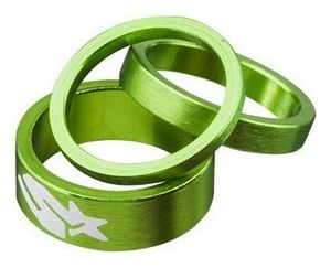 SPANK Kit de 3 entretoises de direction TWEET TWEET 1''1/8 Vert