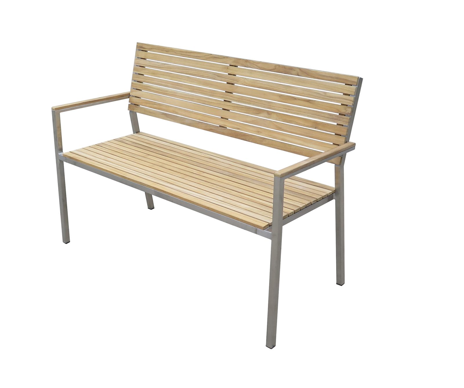 2-Sitzer Bank DENVER - Teak massiv - 125 cm breit