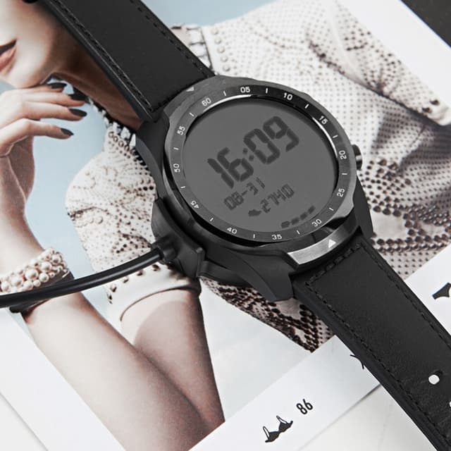 Magnetisk sugeoplader til TicWatch Pro Smart Watch med 1m USB-opladningskabel