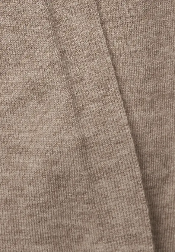 Kurze Strickjacke - bleached sand melange