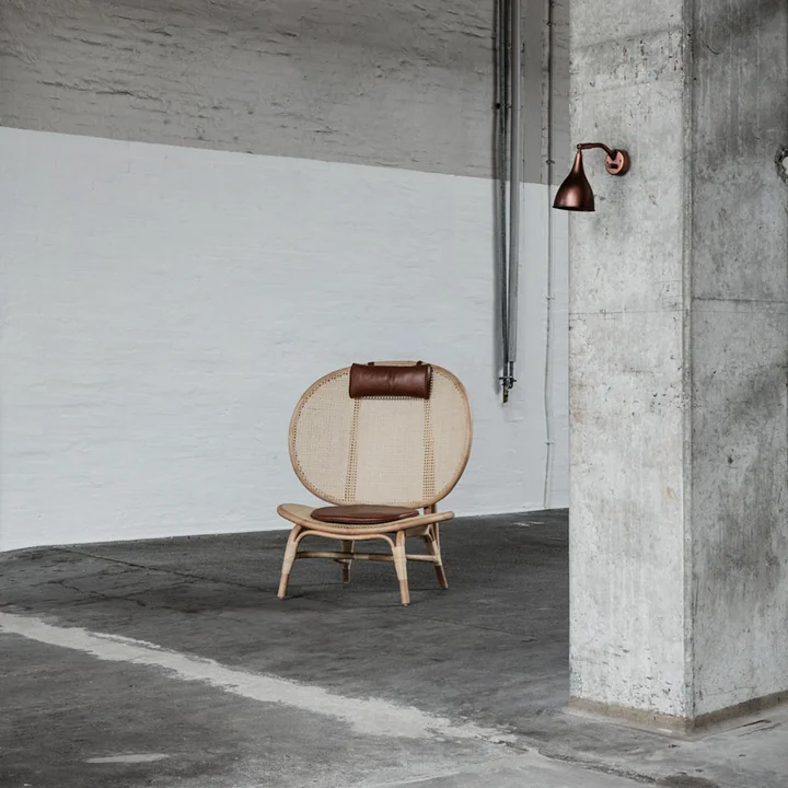 Norr11 - Nomad Lounge Sessel, Natur / schwarz