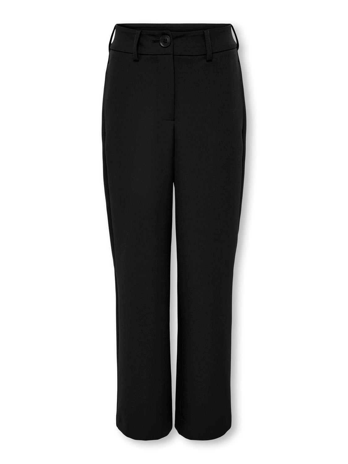 KOGLANA-BERRY Mittlere Taille Gerade geschnitten Klassische Hose Black