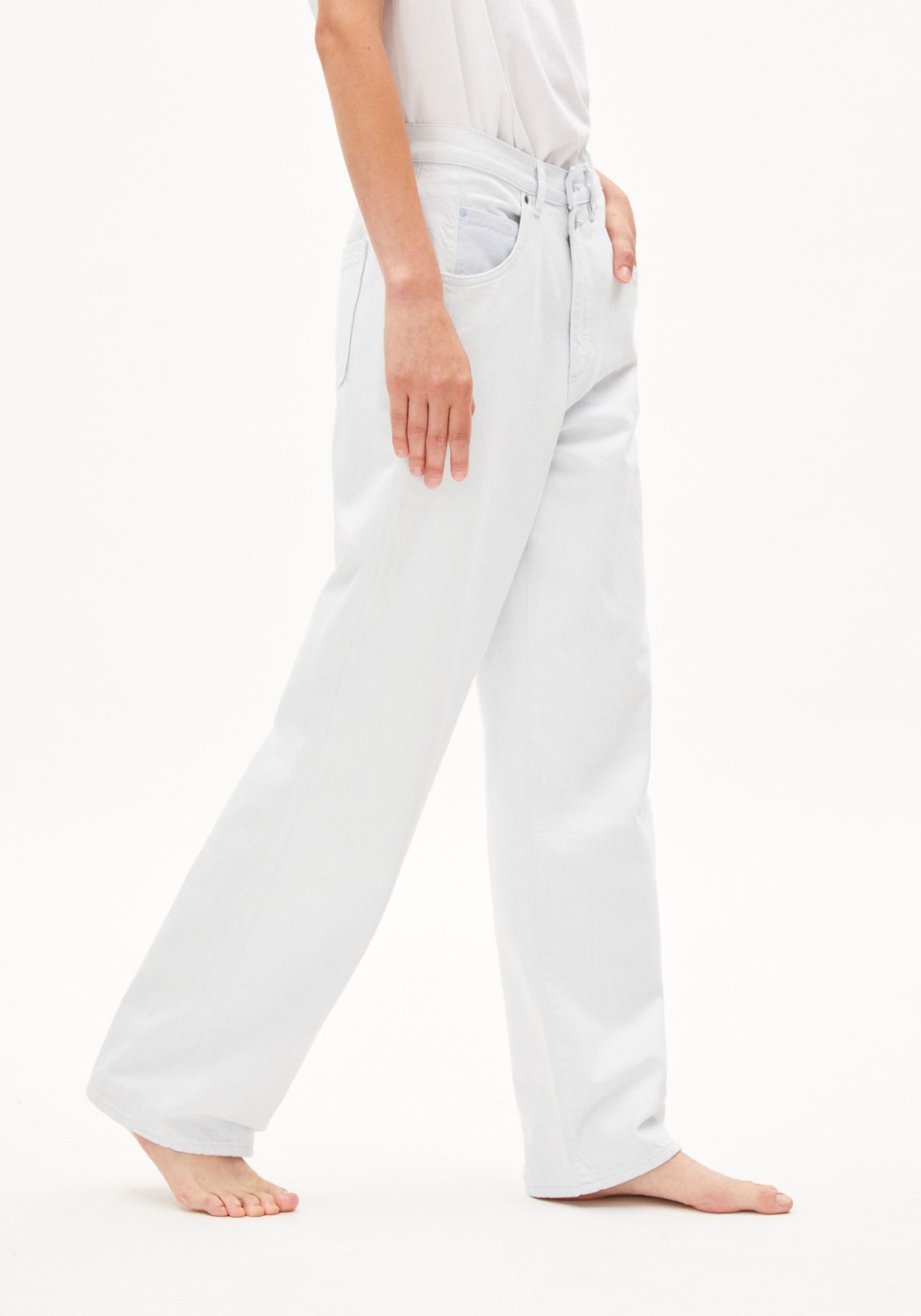 Armedangels Damen-Jeans Haayi Blue White