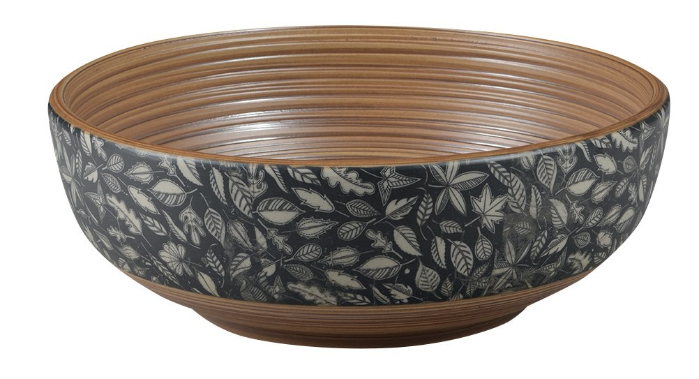 Sapho Priori keramische ronde waskom 40cm bruin/blauw