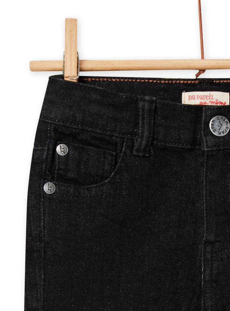 Jean denim noir enfant garçon