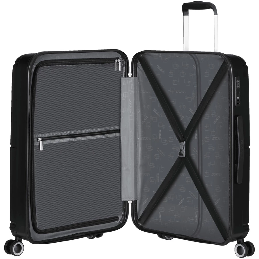 American Tourister Geopop - 4-Rollen-Trolley 67 cm shadow black