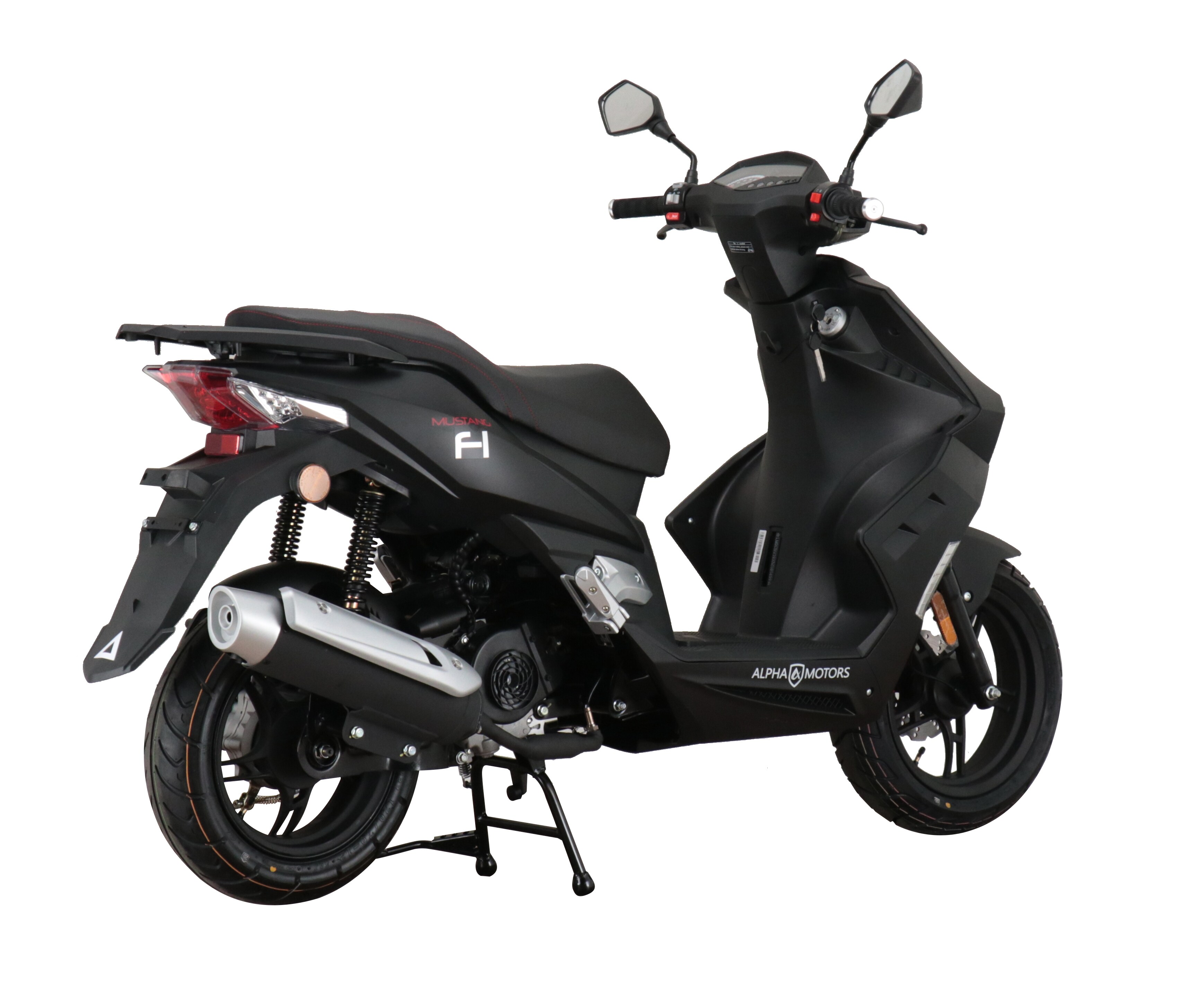 Alpha Motors Motorroller Mustang FI 50 ccm 45 kmh EURO 5 mattschwarz