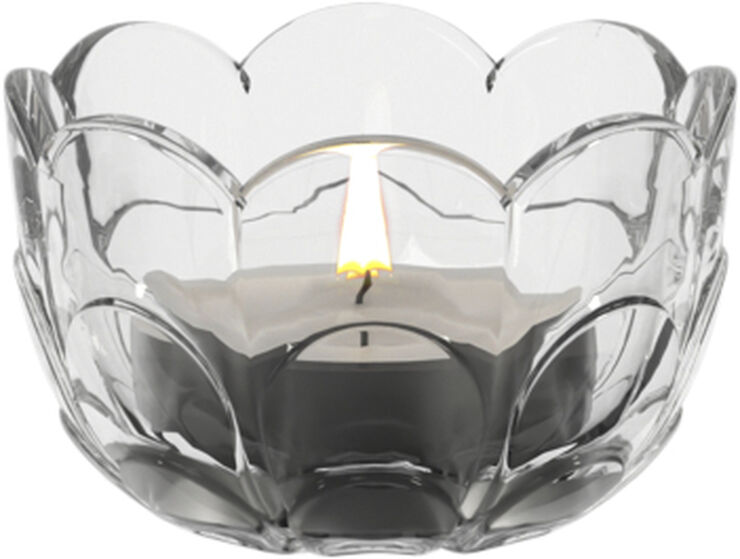Holmegaard Lily Fyrfadsstage Ø7 cm klar Transparent