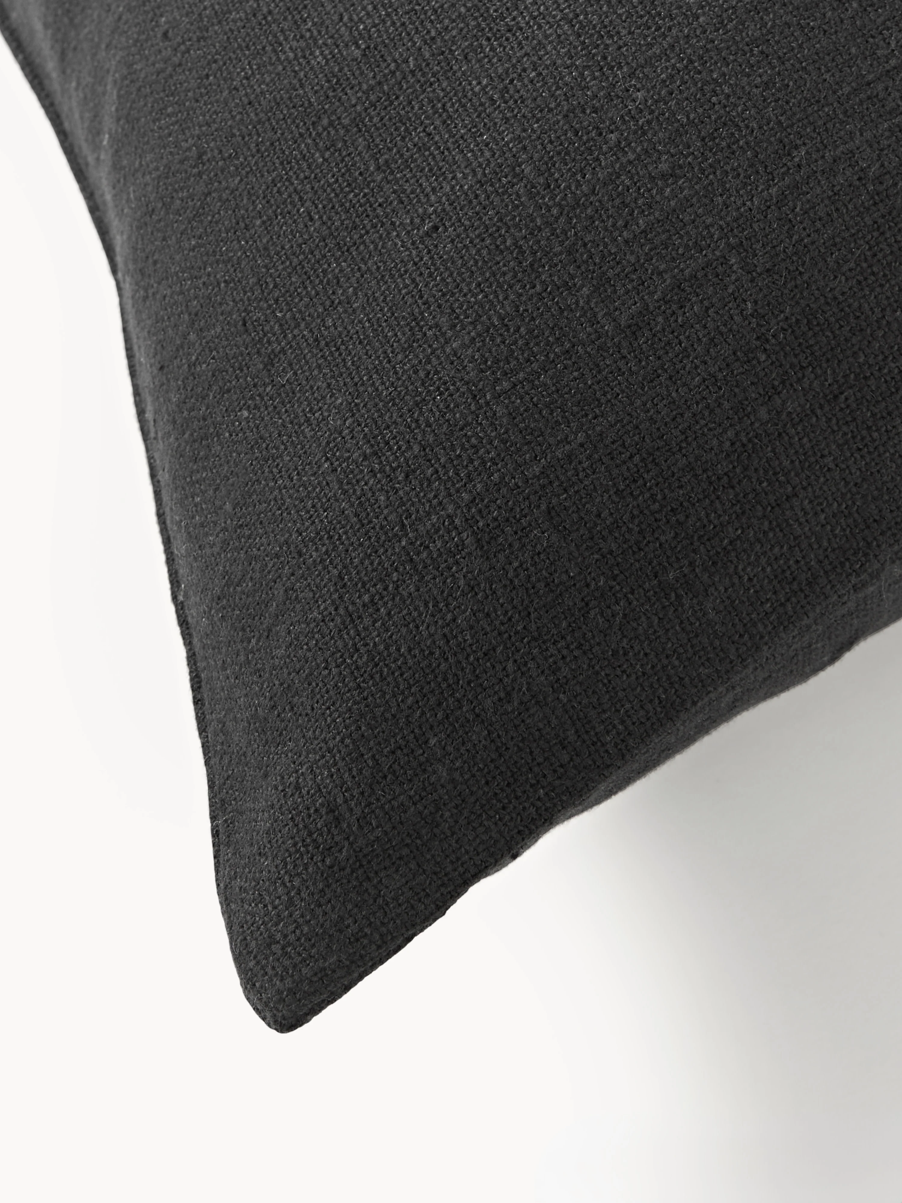 Katoenen kussenhoes Terre met decoratieve naad