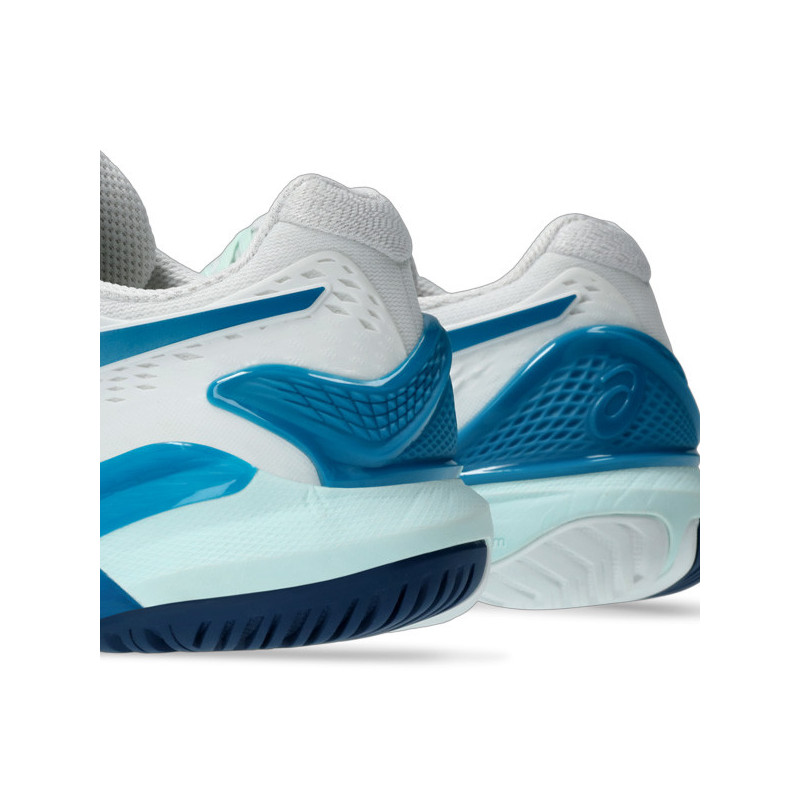 Asics Gel Resolution 9 femme blanc-bleu