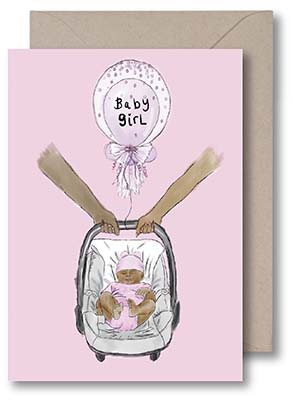 New Born Baby Girl Card