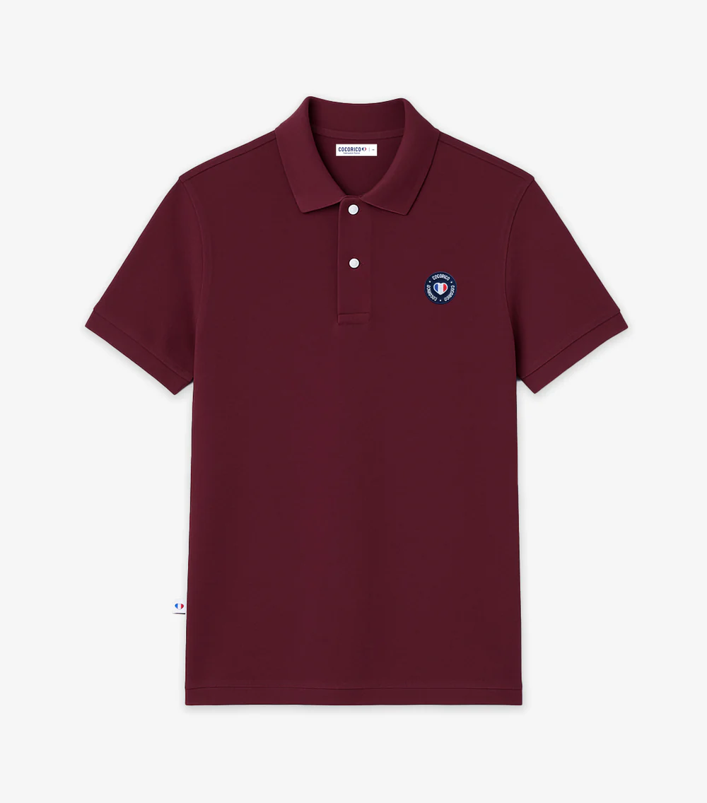 Polo Homme Bordeaux - Blason