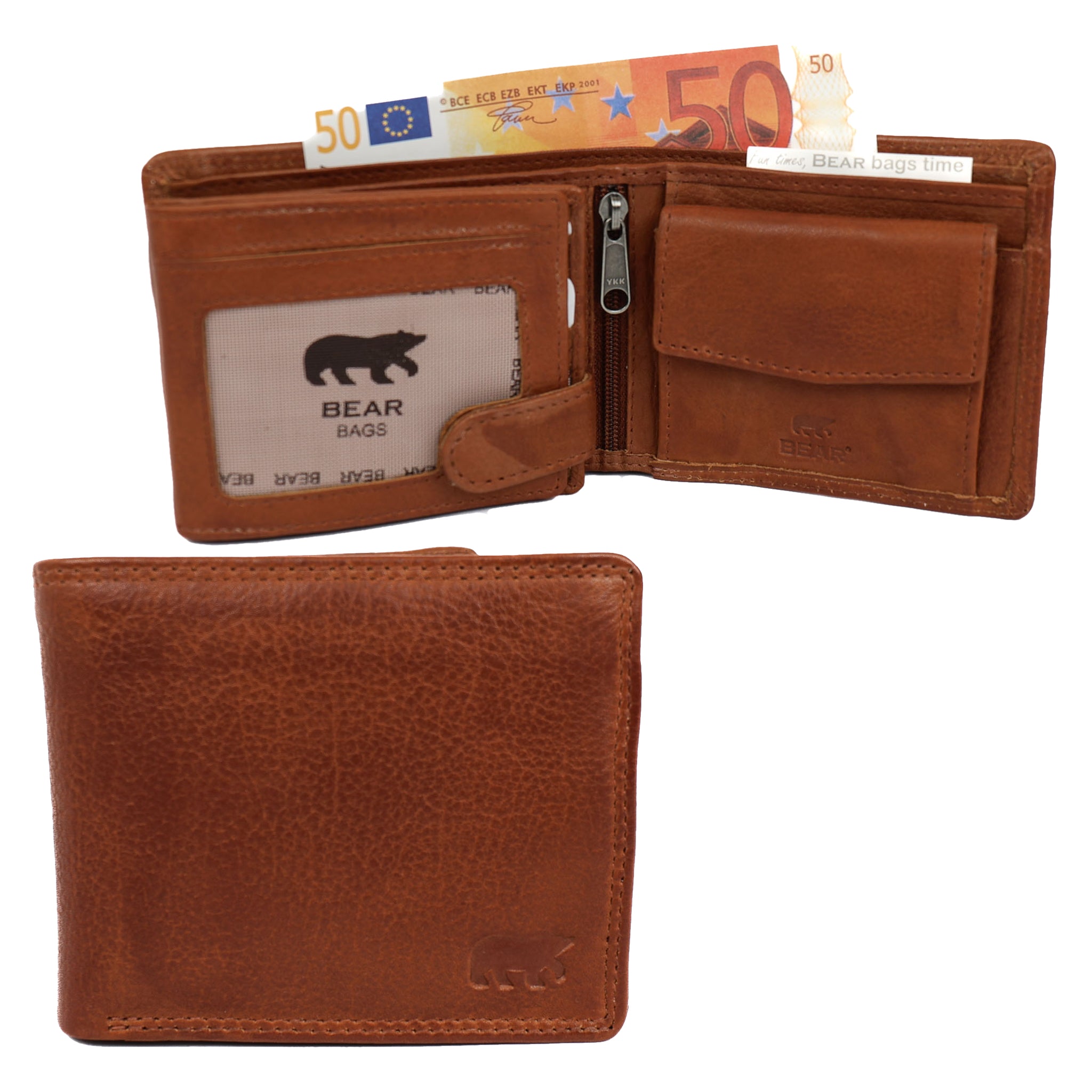 Billfold 'Boaz' cognac COGNAC