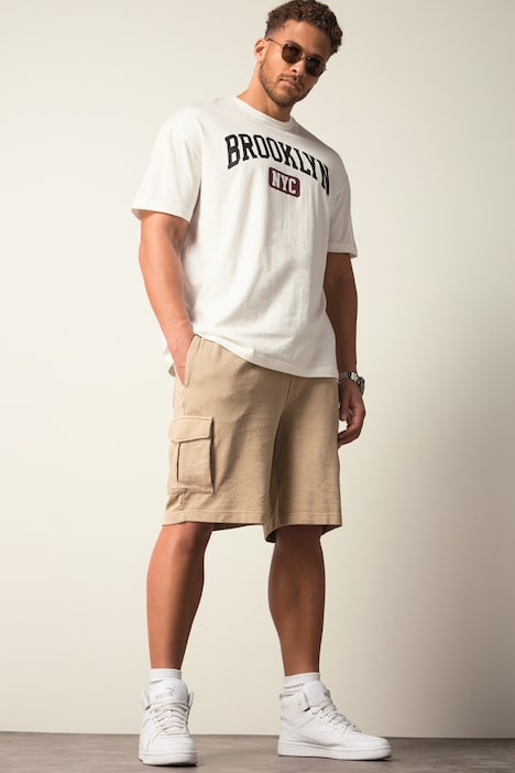 STHUGE Cargo-Bermuda, Elastikbund, Sweat, Relaxed Fit,bis 8 XL